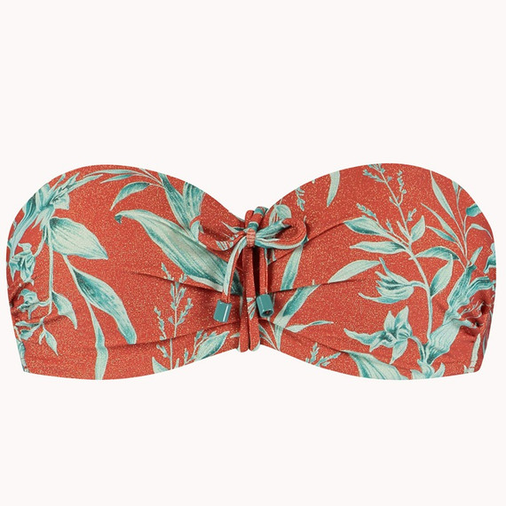 Cyell Rusty Rose Bandeau Bikini Oberteil