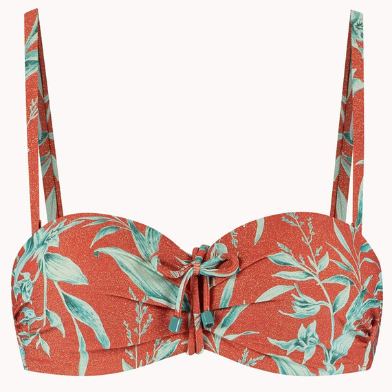 Cyell Rusty Rose Bandeau Bikini Oberteil