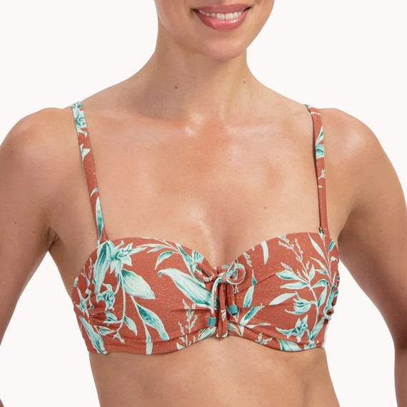 Cyell Rusty Rose Bandeau Bikini Oberteil