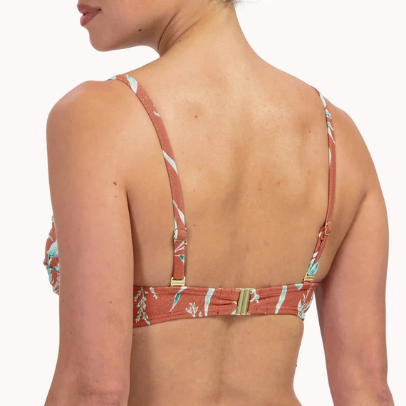 Cyell Rusty Rose Bandeau Bikini Oberteil