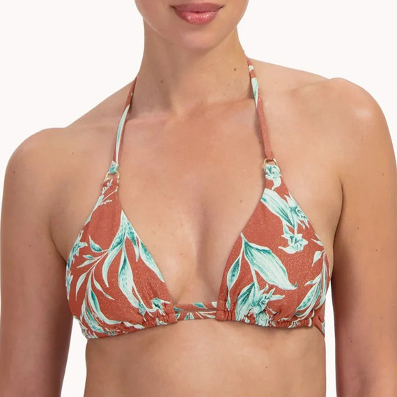 Cyell Rusty Rose Triangle Bikinitop