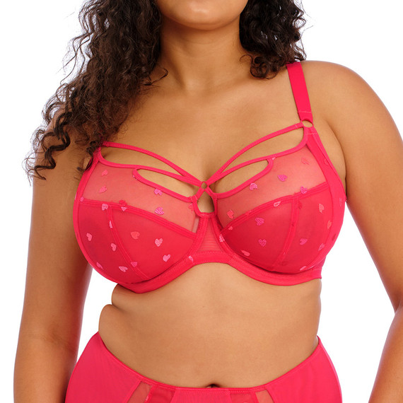 Elomi Sachi Plunge BH Red Confetti