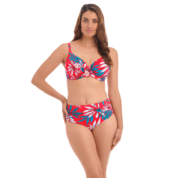 Fantasie Swim Santos Beach Hoog Bikinibroekje Pomegranate