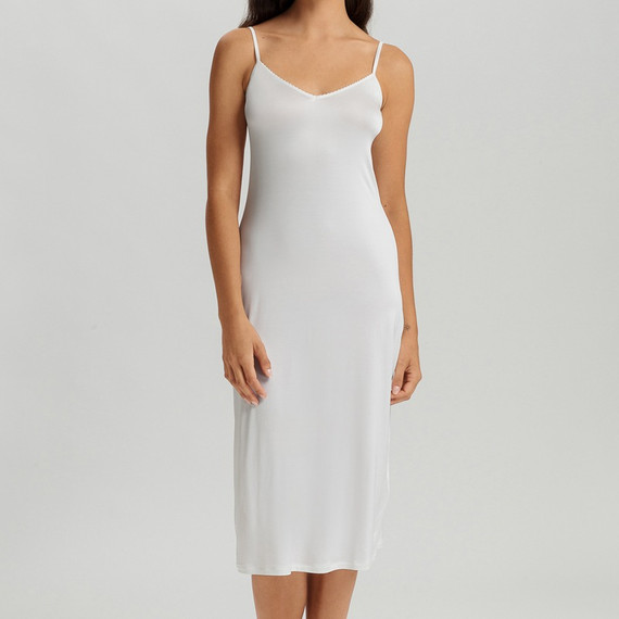 Hanro Satin Deluxe Onderjurk Off White 