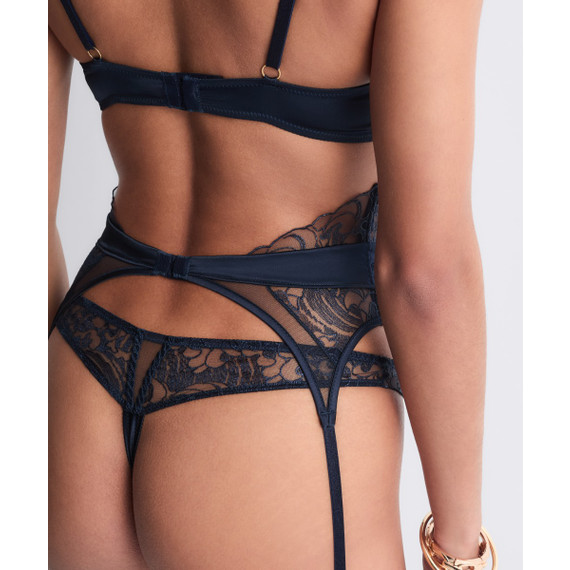 Aubade Satin Memories Jarretels Deep Sea