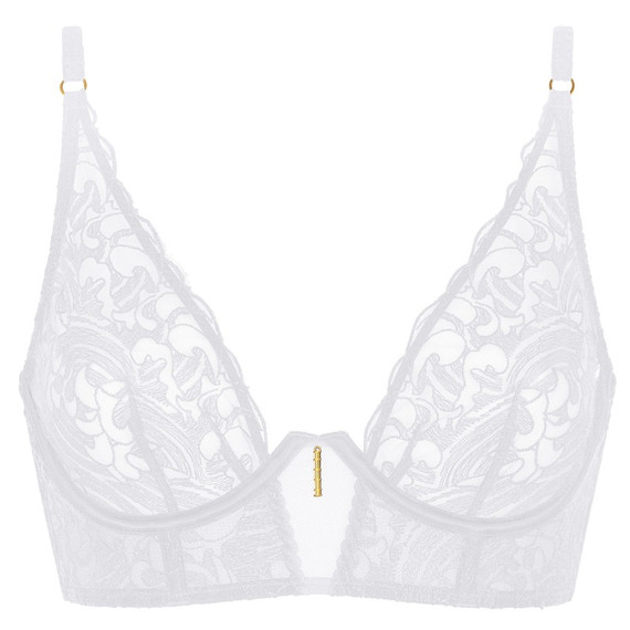 Aubade Satin Memories Longline BH Arctic Blue