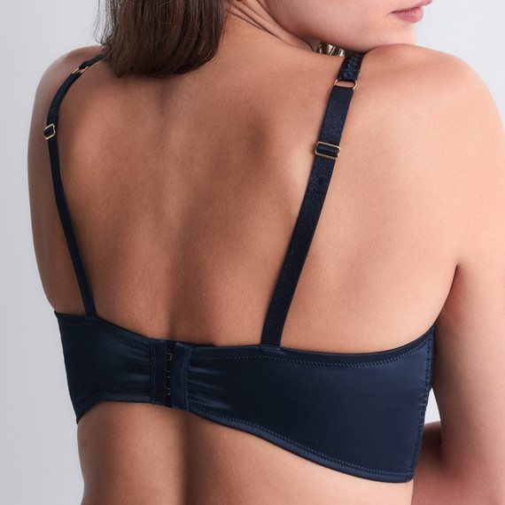 Aubade Satin Memories Longline BH Deep Sea