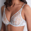 Aubade Satin Memories Plunge BH Arctic Blue
