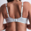 Aubade Satin Memories Plunge BH Arctic Blue
