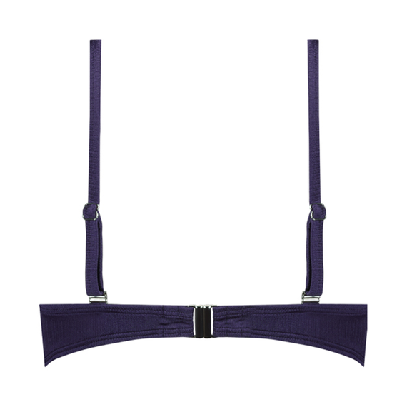 Cyell Badmode Satin Navy Bandeau Bikinitop