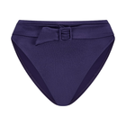 Satin Navy Hoog Bikinibroekje
