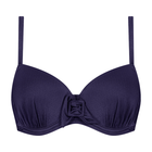 Satin Navy Voorgevormde Bikinitop