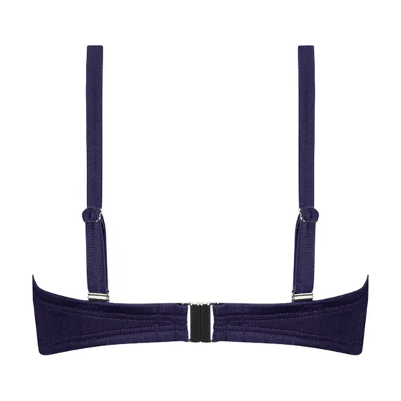 Cyell Badmode Satin Navy Voorgevormde Bikinitop