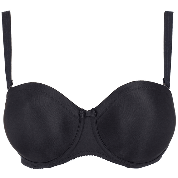 PrimaDonna Satin Strapless Beugel BH Zwart