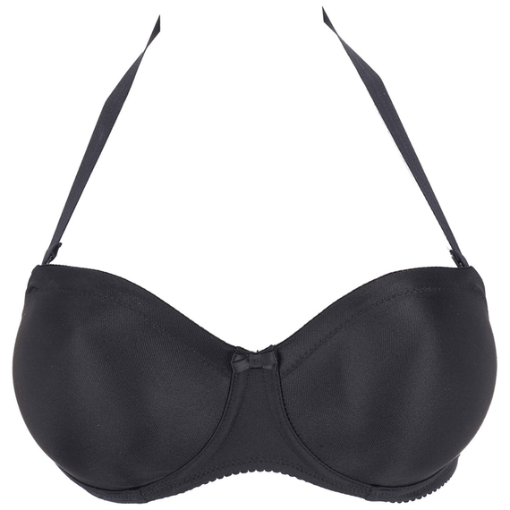 PrimaDonna Satin Strapless Beugel BH Zwart