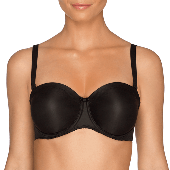 PrimaDonna Satin Strapless Beugel BH Zwart
