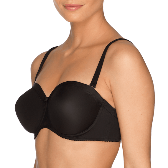 PrimaDonna Satin Strapless Beugel BH Zwart