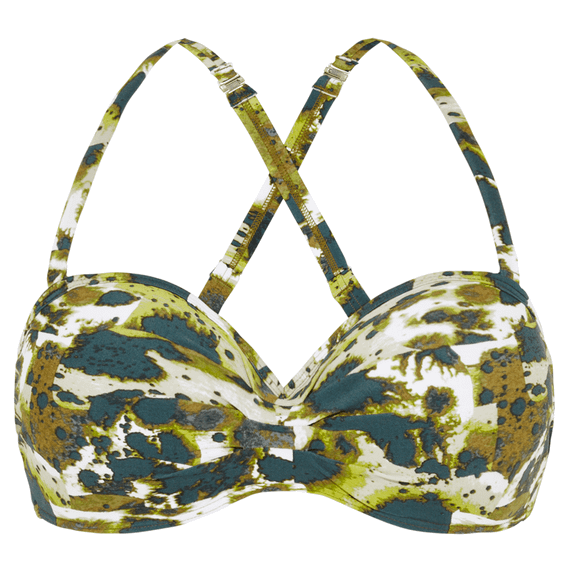 Beachlife Scattered Padded Bandeau Bikinitop