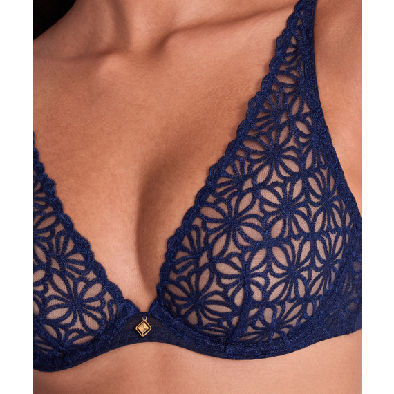 Aubade Secret Memories Plunge BH Deep Blue