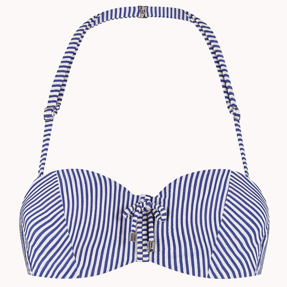 Cyell Seersucker Bandeau Bikinitop