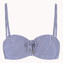 Cyell Seersucker Bandeau Bikinitop