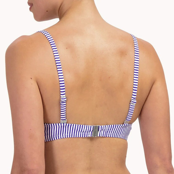 Cyell Seersucker Bandeau Bikinitop