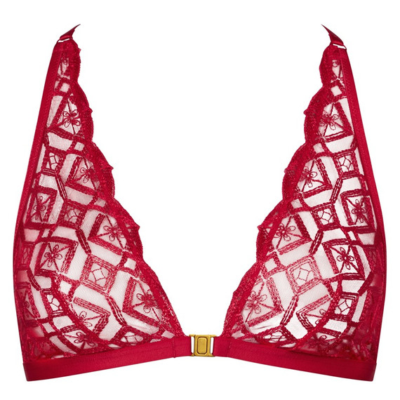 Aubade Sense Of Illusion Bralette Red Berry