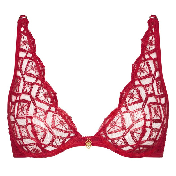 Aubade Sense Of Illusion Plunge BH Red Berry