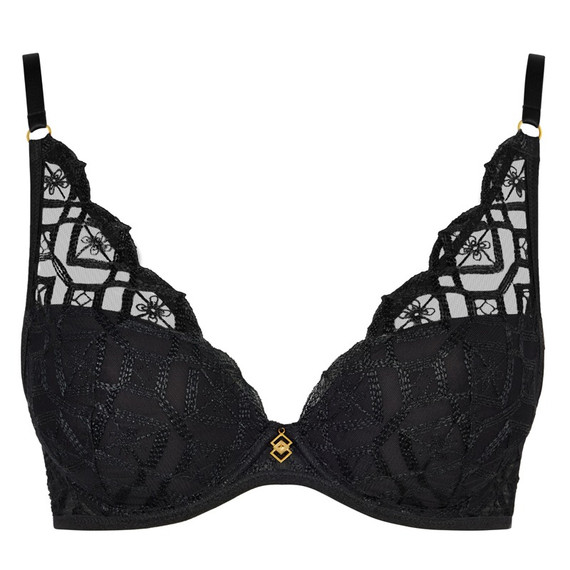 Aubade Sense Of Illusion Voorgevormde Plunge BH Black