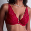 Aubade Sense Of Illusion Plunge BH Red Berry