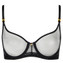 Aubade Sheer Emotion Half Cup BH Black