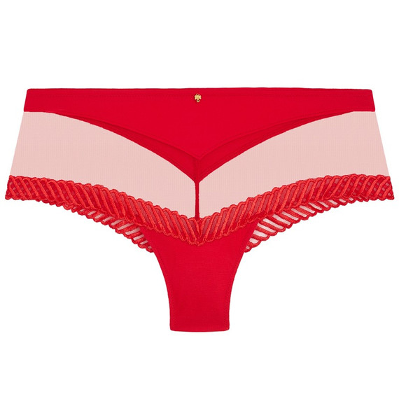 Aubade Sheer Emotion Hotpants Diva Red