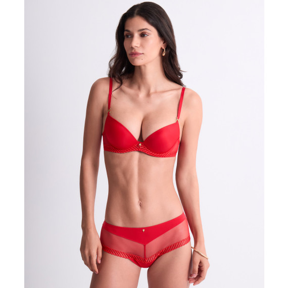 Aubade Sheer Emotion Hotpants Diva Red