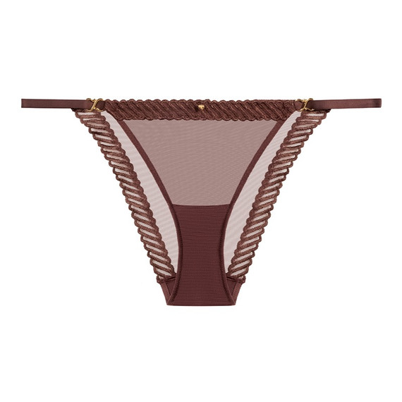 Aubade Sheer Emotion Mini Slip Sepia
