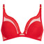 Aubade Sheer Emotion Plunge BH Diva Red