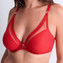Aubade Sheer Emotion Plunge BH Diva Red
