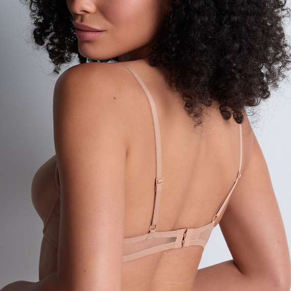 Aubade Sheer Emotion Plunge BH Sand