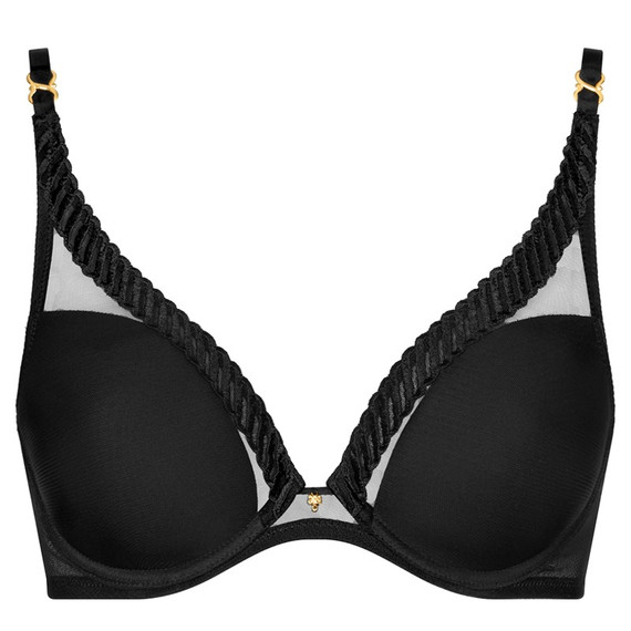 Aubade Sheer Emotion Plunge BH Black