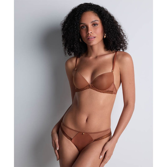 Aubade Sheer Emotion Push-up BH Honey