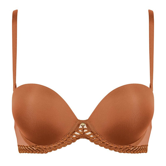 Aubade Sheer Emotion Strapless BH Honey