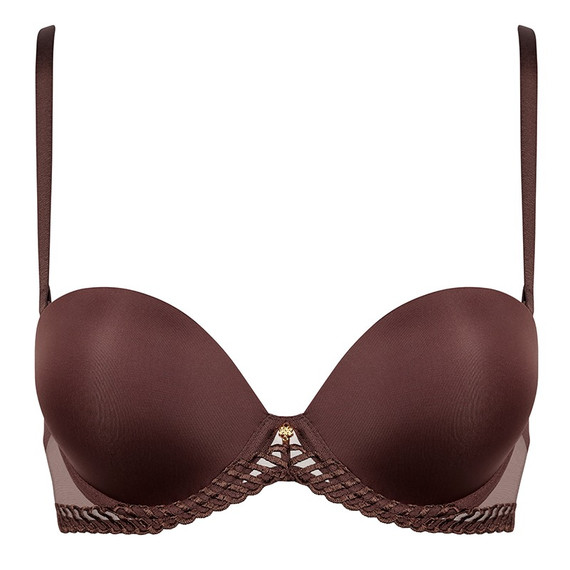 Aubade Sheer Emotion Strapless BH Sepia