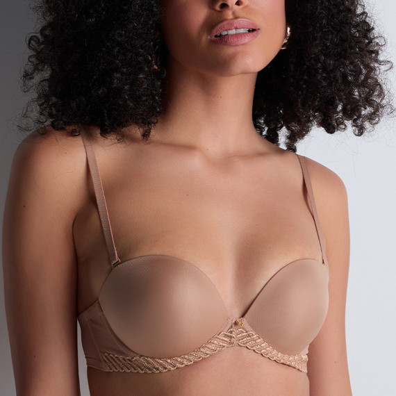 Aubade Sheer Emotion Strapless BH Sand