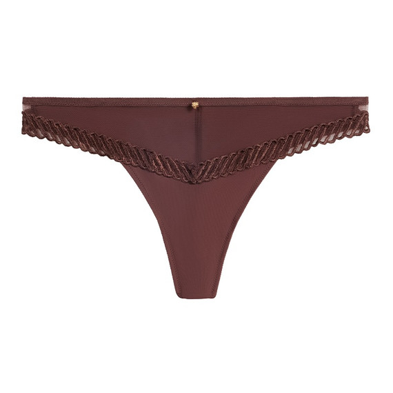 Aubade Sheer Emotion String Sepia