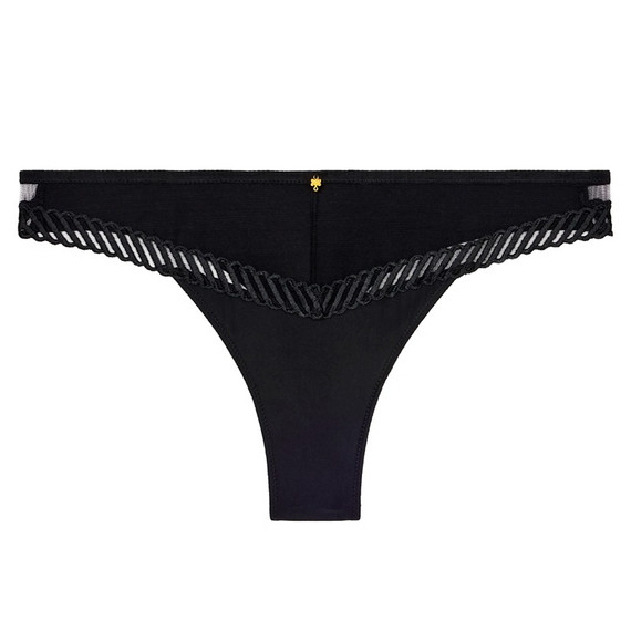 Aubade Sheer Emotion String Black