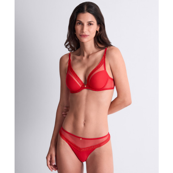 Aubade Sheer Emotion String Diva Red