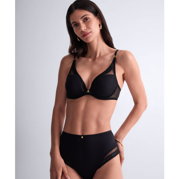 Aubade Sheer Emotion Tailleslip Black