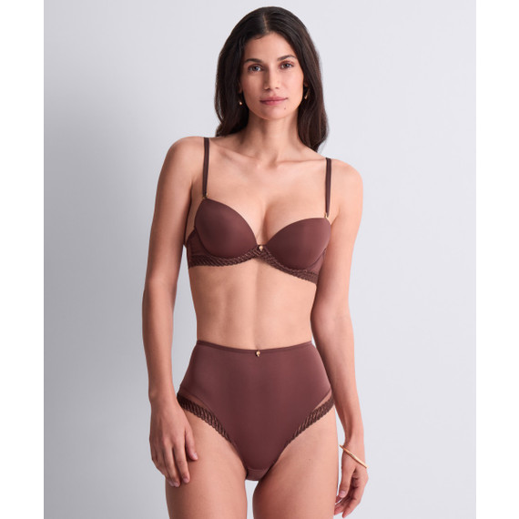 Aubade Sheer Emotion Tailleslip Sepia
