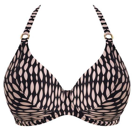 Fantasie Swim Shell Bay Halter Bikinitop Desert Blush