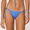 Watercult Shimmering Solids Niedrige Bikini Hose mit Seitlichen Bändern Spring Water