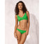 Watercult Shimmering Solids Twist Bikinitop Green Flash